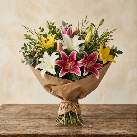 Sunlit Lily Meadow Bouquet