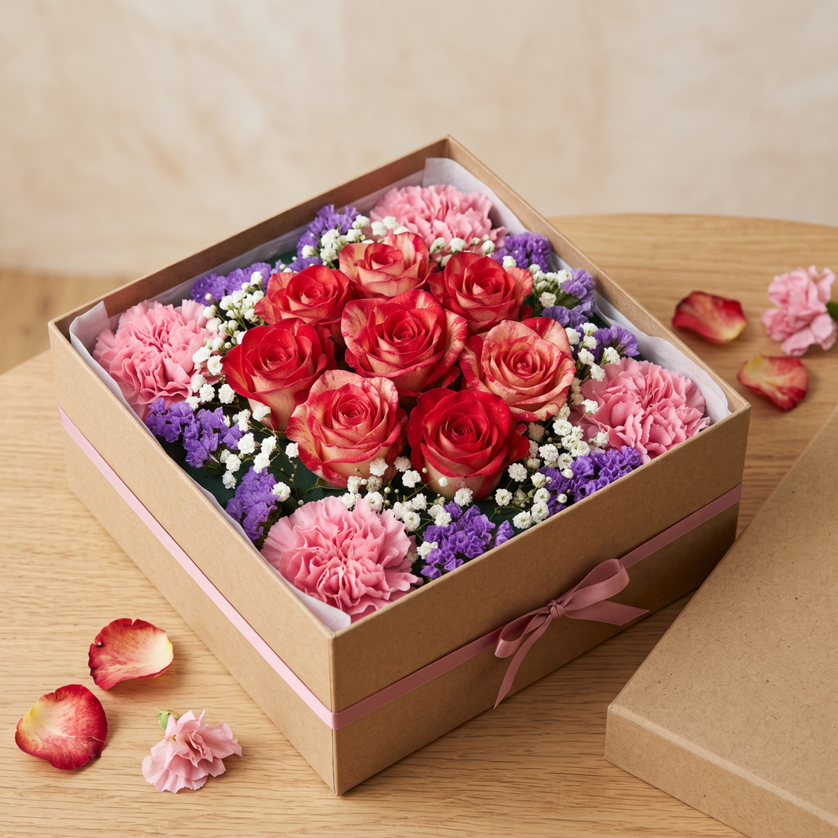 Rosewood Romance Floral Gift Box